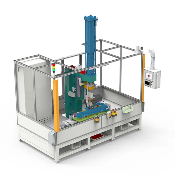 Máquina de ensamblaje de prensado y remachado automatizada